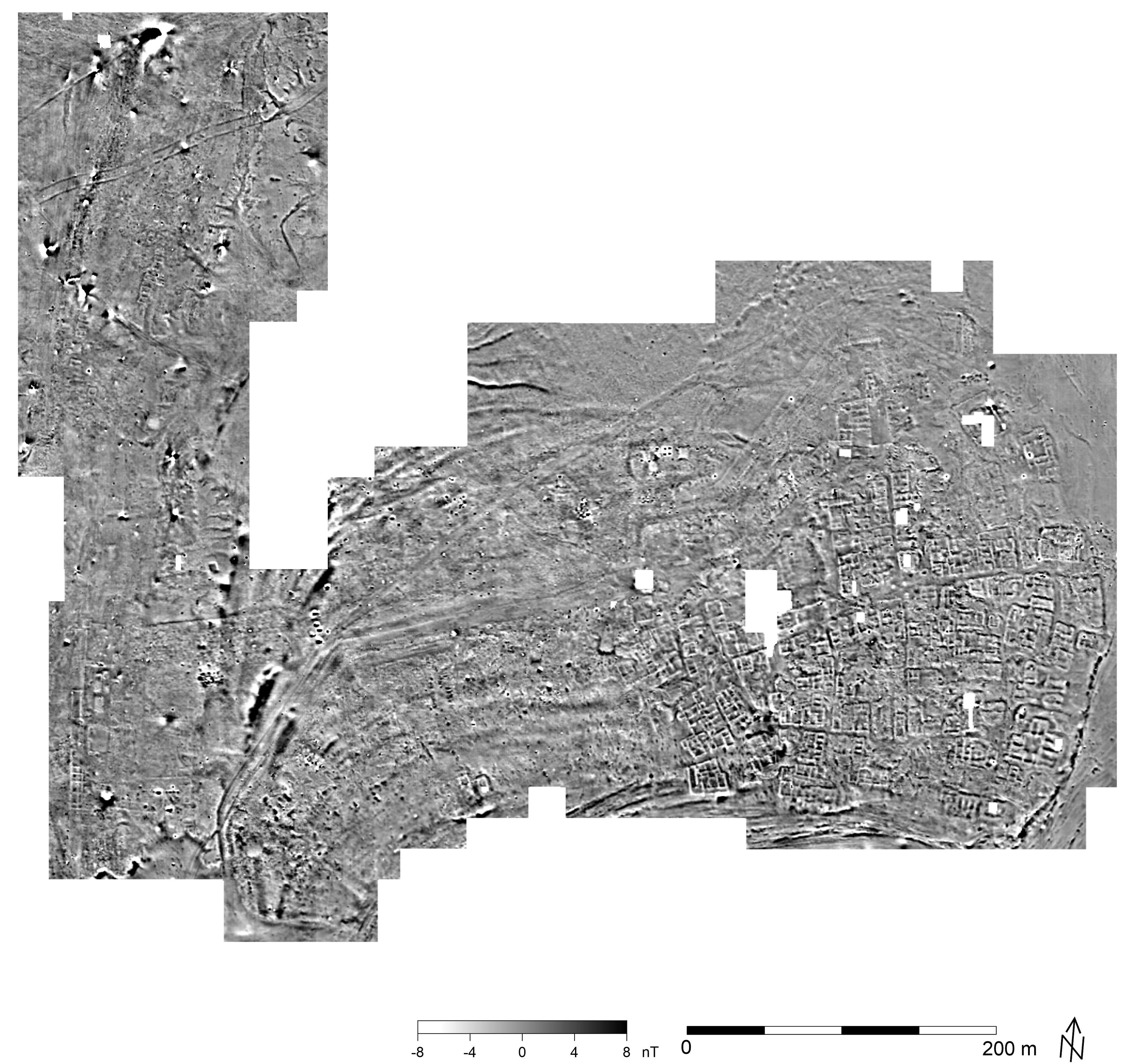 Map of magnetic anomalies on Berenike archaeological site (T. Herbich, courtesyof PCMA) (CC-BY4.0 License)