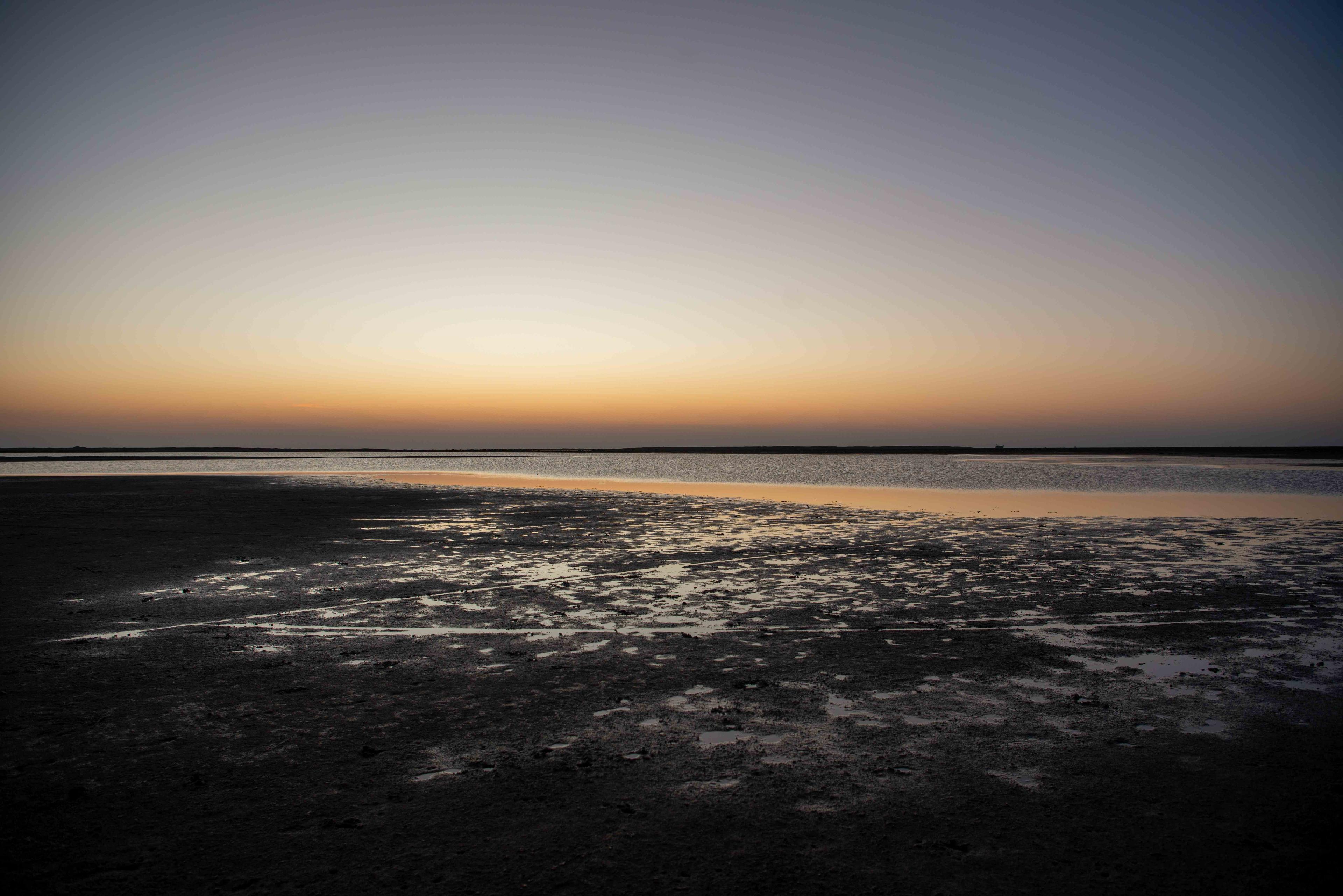 Evening on the shore